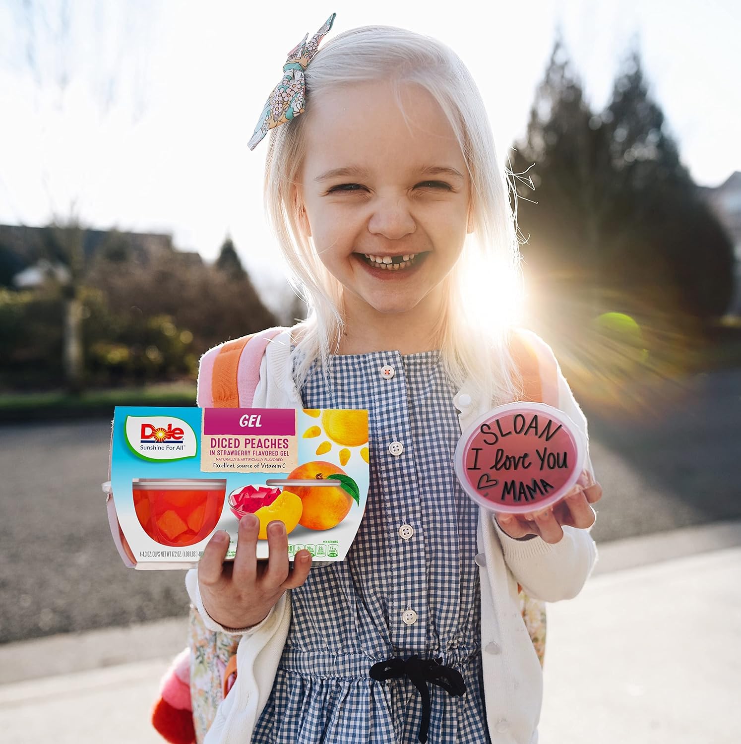 Gluten-free and dairy-free Dole snack cups ready for dietary needs