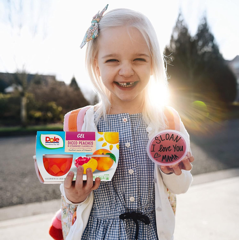Gluten-free and dairy-free Dole snack cups ready for dietary needs