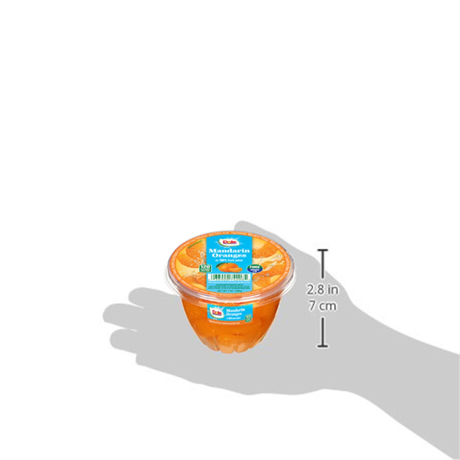 Dole Mandarin Oranges 12-pack carton for pantry or lunchbox