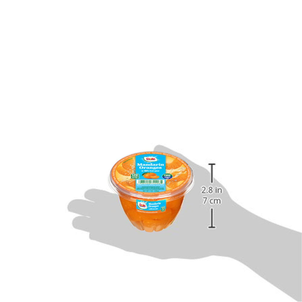 Dole Mandarin Oranges 12-pack carton for pantry or lunchbox