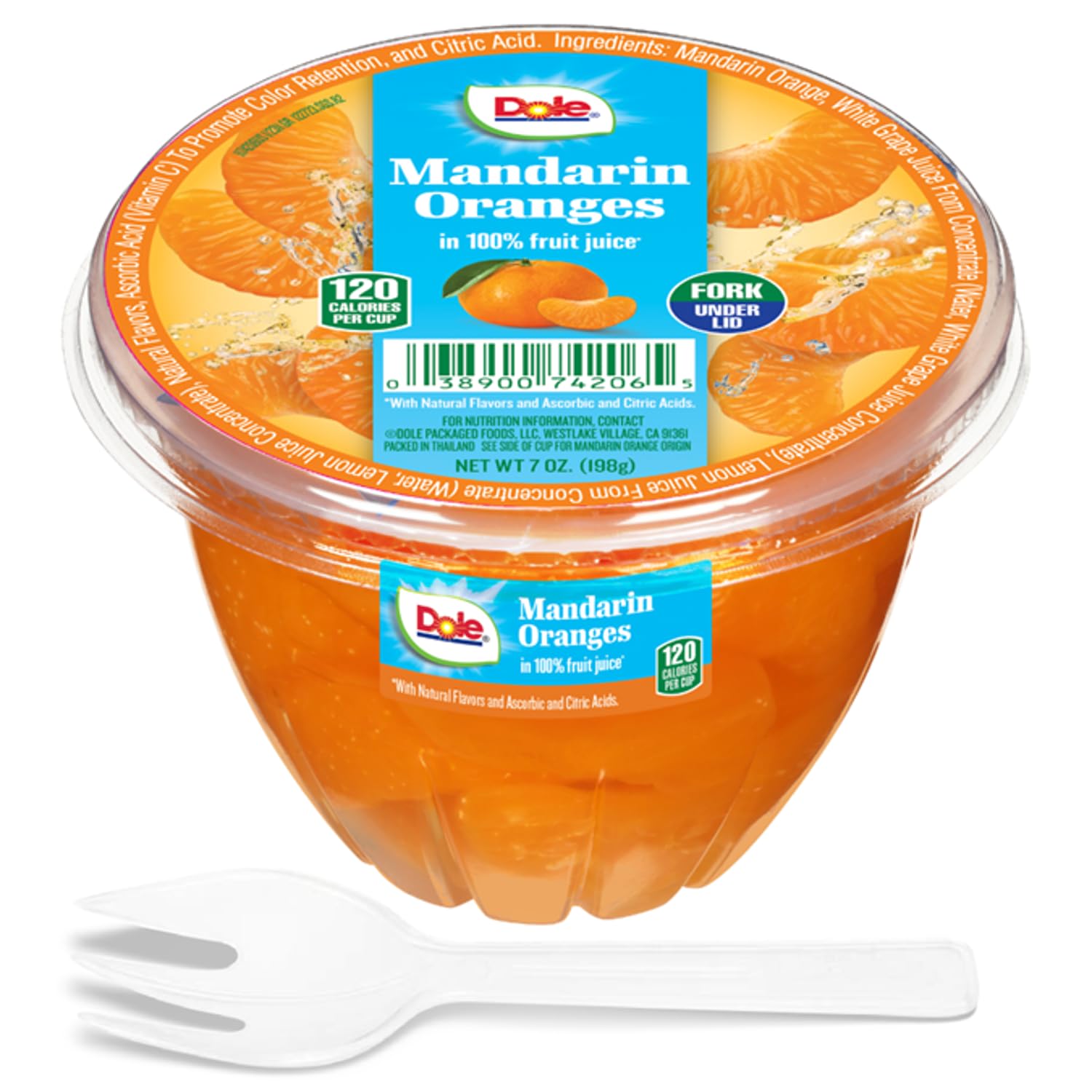 Chilled Dole Mandarin Oranges display for a refreshing snack