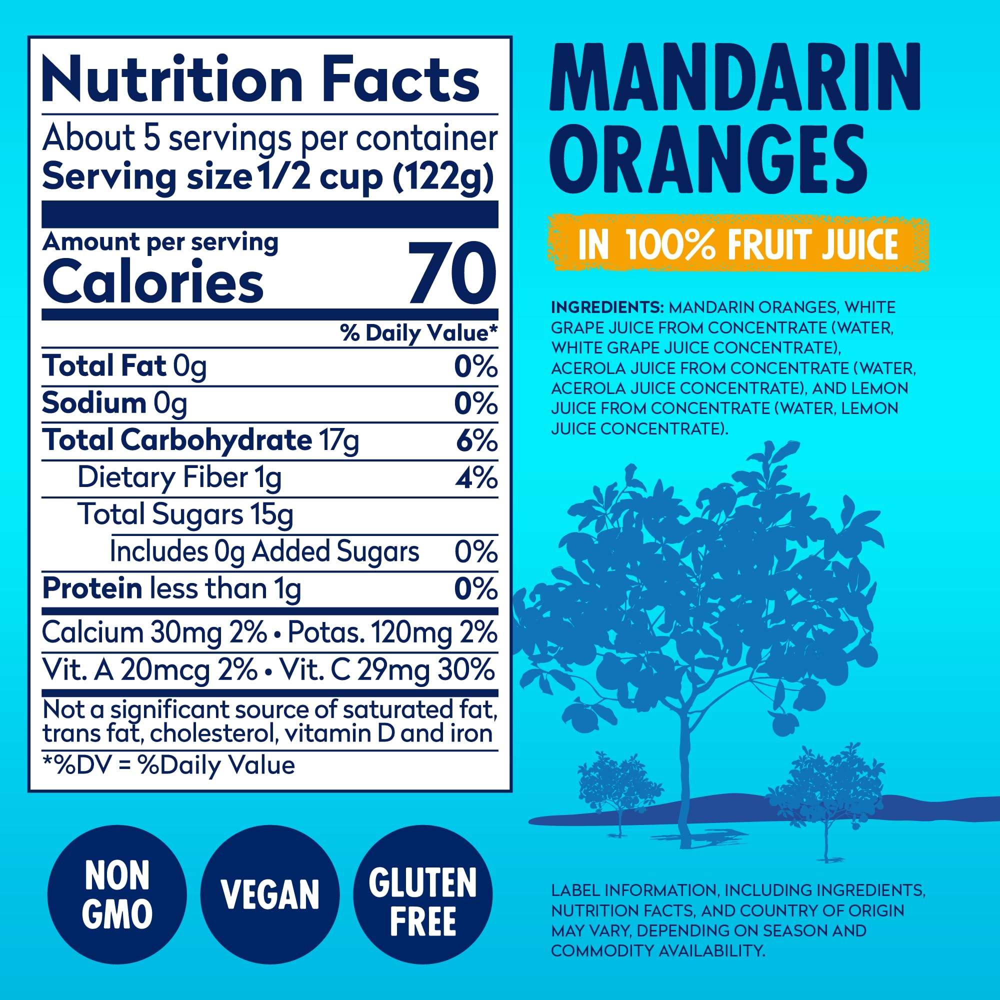 Dole mandarin oranges resealable lid demonstrating convenient storage.