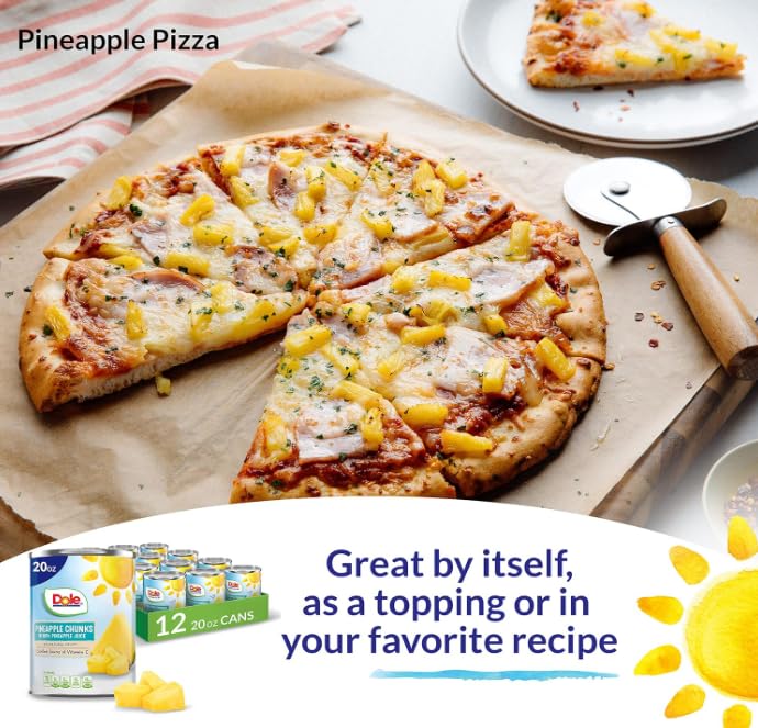 Dole Pineapple Chunks dessert idea featuring pineapple toppings.