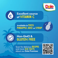 Dole Pineapple Chunks added to fruit salad for color and sweetness
