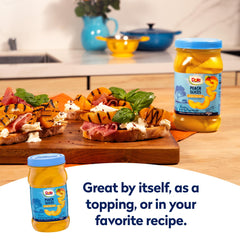 Dole yellow cling peaches provide natural vitamin C in 100% juice.