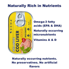 DOMA cod liver on toast idea for a quick nutritious snack.