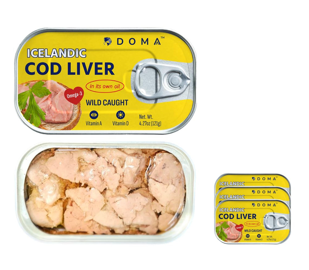 DOMA Icelandic Cod Liver in own oil can, ready to eat