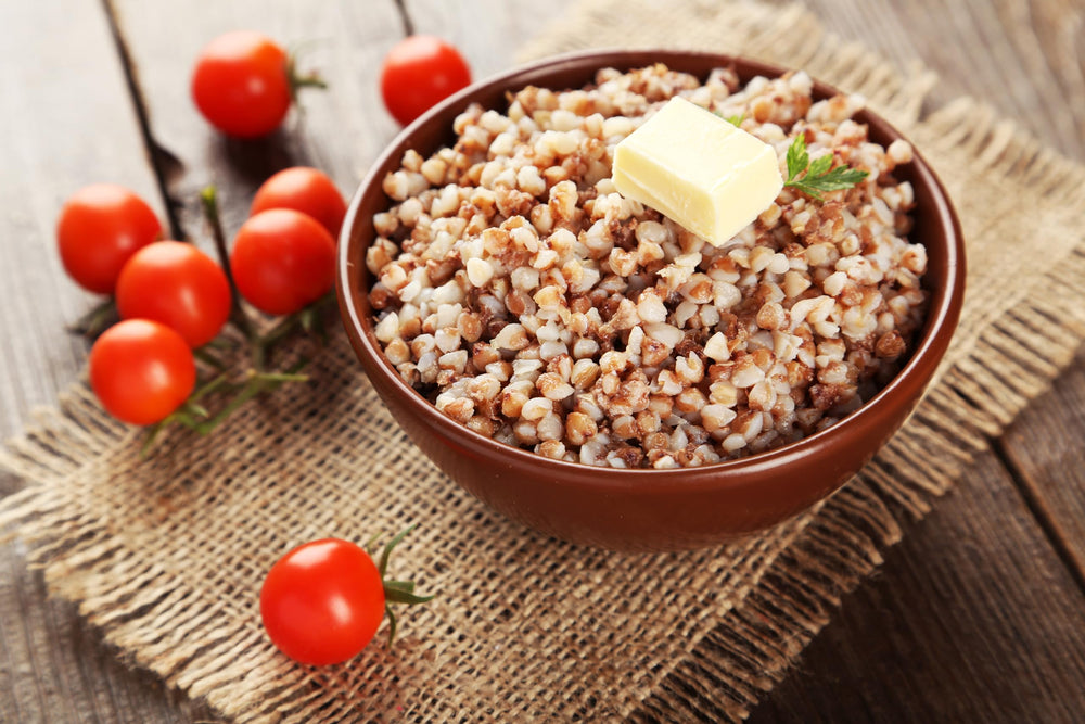 DOMA buckwheat groats stirred into a vibrant salad for a versatile side