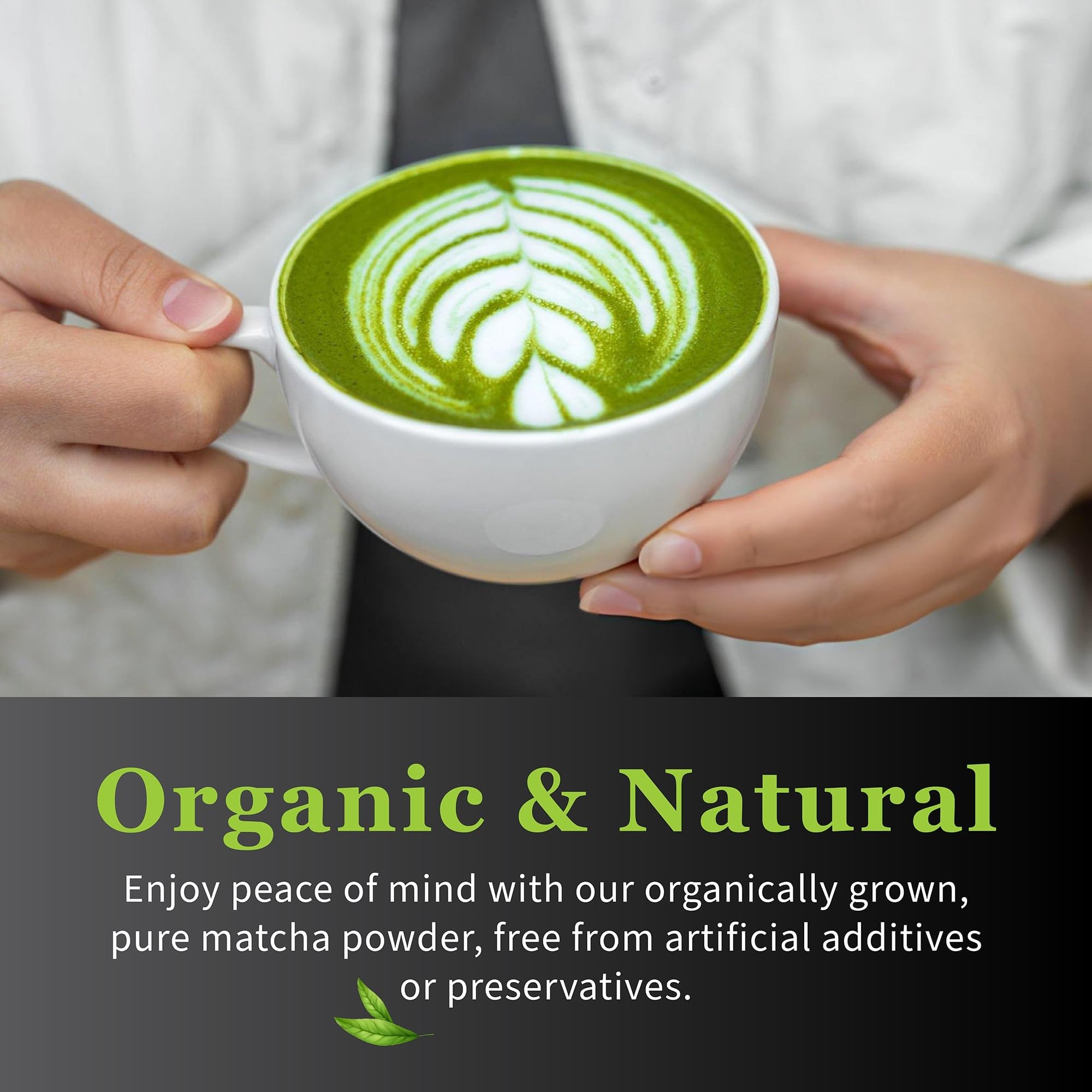 DoMatcha pouring matcha into mug highlights convenient home use.