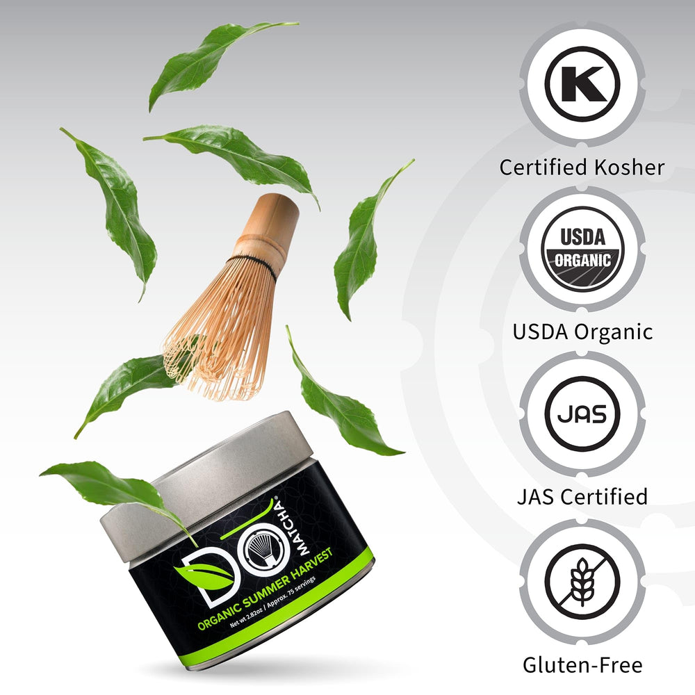 DoMatcha smooth-texture powder shown with scoop for easy measuring.