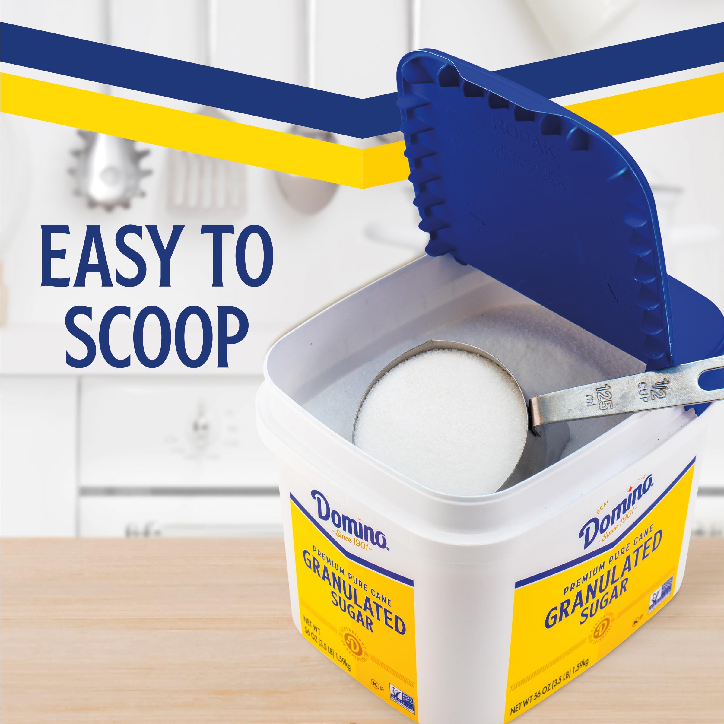 Domino compact-packaging-storage simplifies pantry organization and storage.