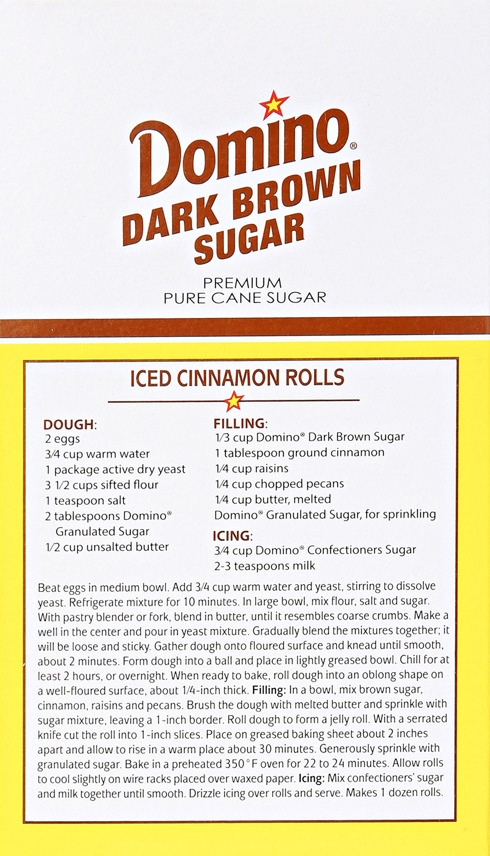 Domino Dark Brown Sugar in a mixing bowl ready for baking.