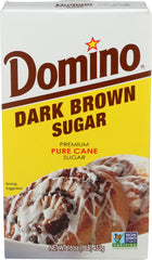 Domino Dark Brown Sugar 1lb pack for baking and flavor depth.
