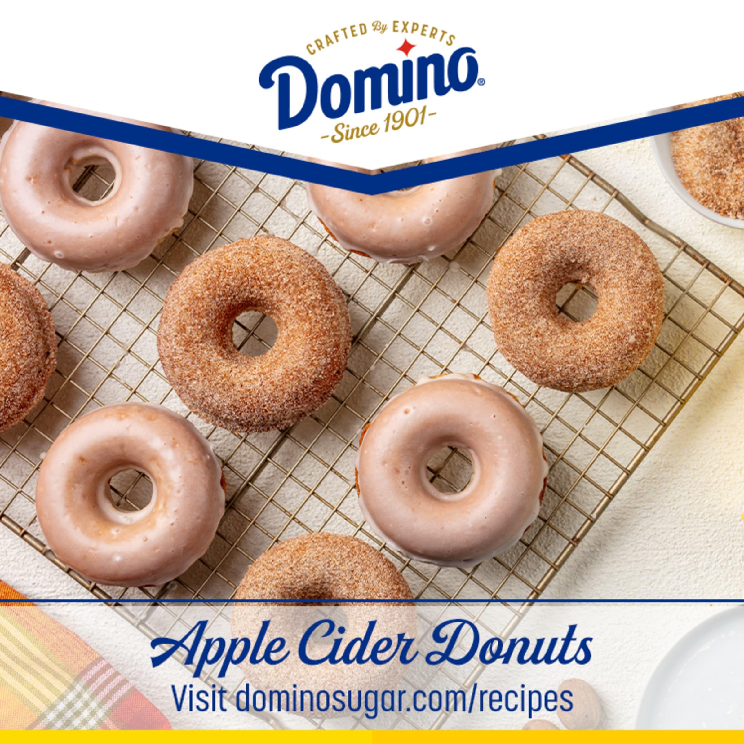 Domino Light Brown Sugar recipe card included for quick baking inspiration.