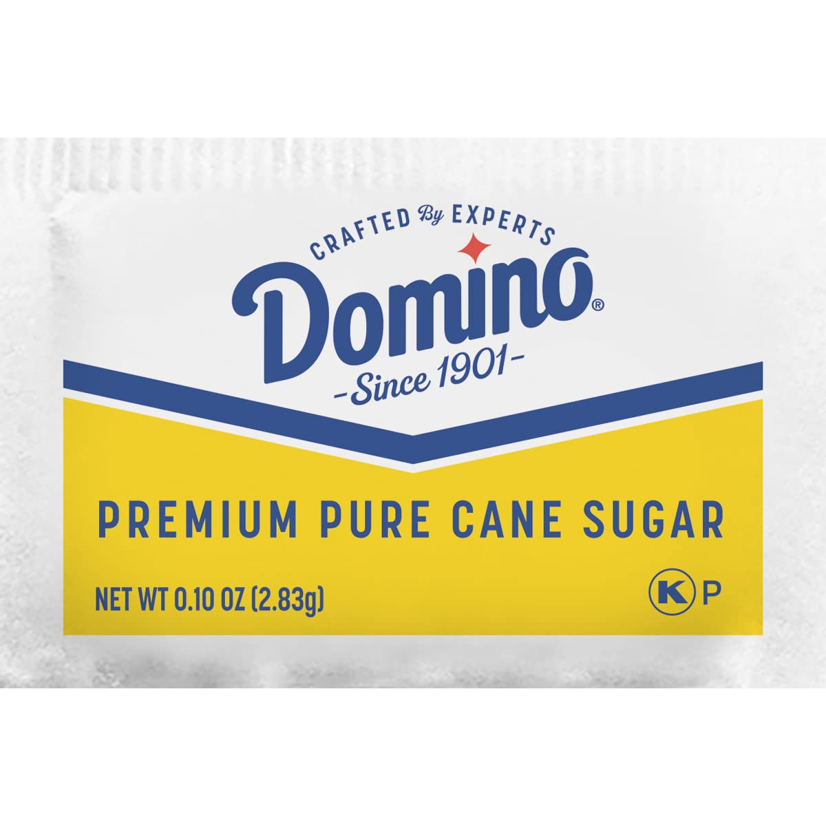 Domino Pure Cane Sugar Packets highlight quality for beverages.