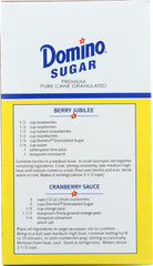 Domino Cane Sugar packaging shown for pantry storage