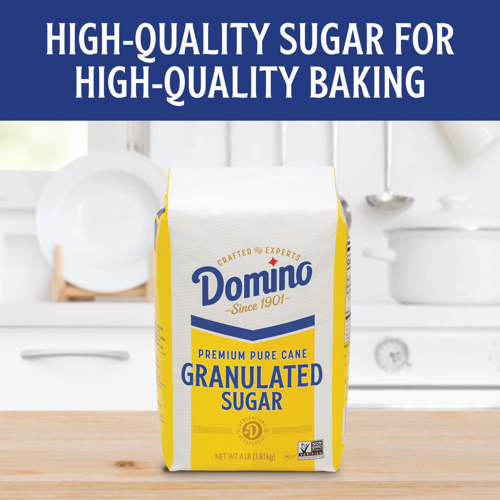 Domino sugar dissolves quickly, ideal for beverages.