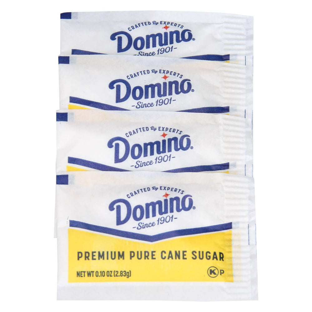 Domino sugar packets sanitary and mess-free for guests