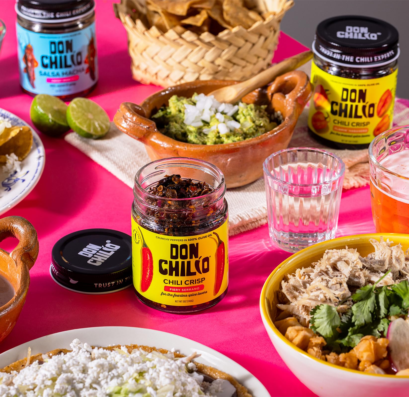Don Chilio Mild Jalapeño Chile Crisp with sushi for adventurous flavor.