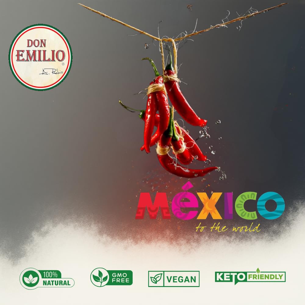 Don Emilio Made in Mexico label closeup emphasizes artisanal quality and tradition.