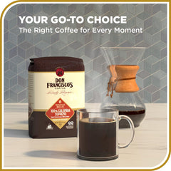 Aromatic Colombia Supremo beans ready to grind for a flavorful brew by Don Francisco's.
