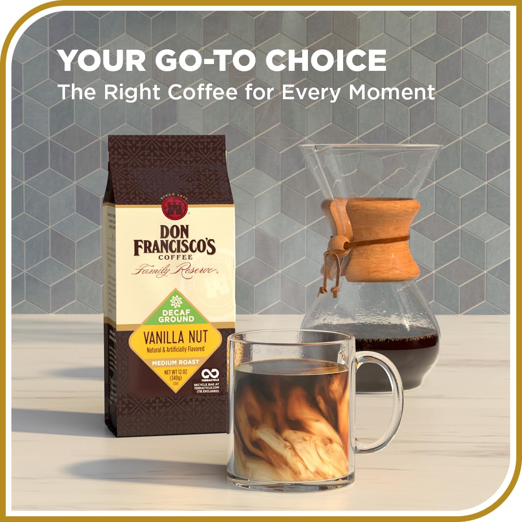 Ground coffee ready for drip brewing is ideal for a simple, flavorful cup.