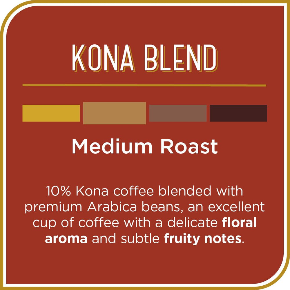 Don Francisco's Kona Blend pods closeup highlighting premium Arabica quality.