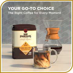 Don Francisco's Orange Vanilla Swirl is ideal for drip coffee that blooms with bright citrus.