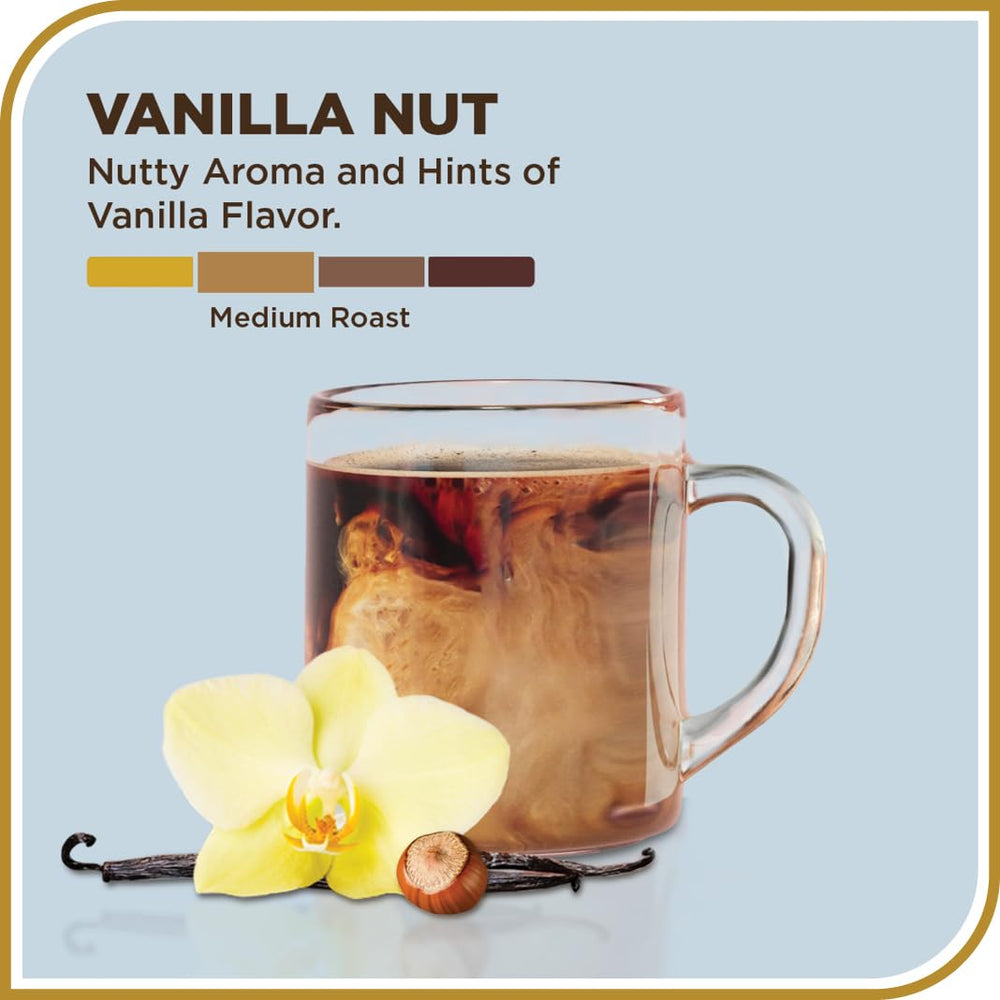 Aromas rise from Don Francisco's Vanilla Nut steam inviting a cozy aroma.