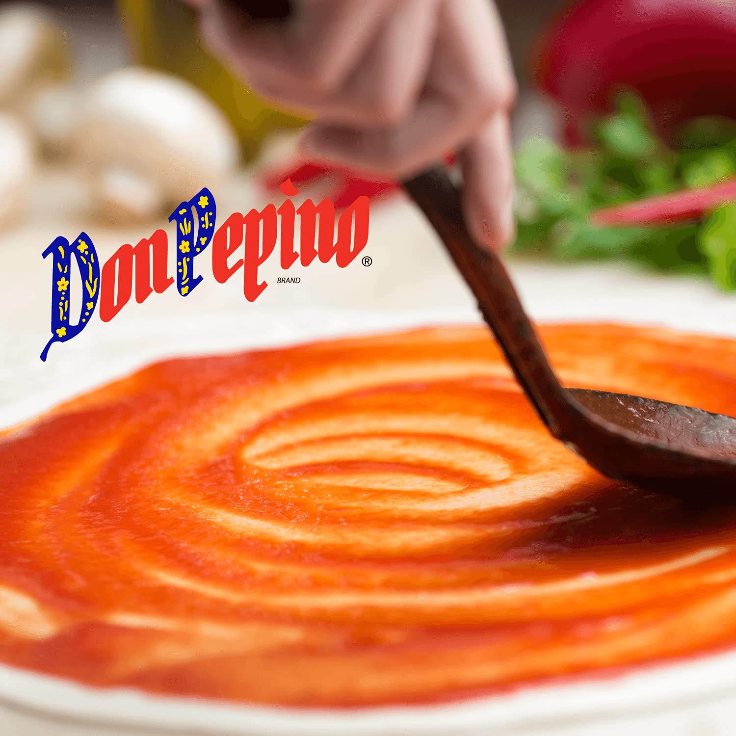 Don Pepino pizza sauce 12-pack in pantry ready for family meals