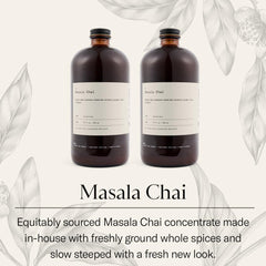 DONA Masala chai spices closeup highlights cinnamon, cardamom, and ginger aroma.
