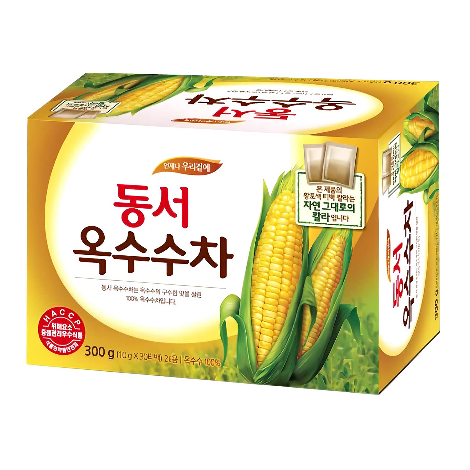 Dongsuh Korean Corn Tea pack prepared for easy daily brewing.