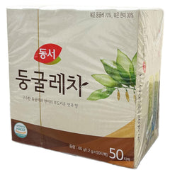 Dongsuh Solomon's Seal Tea bag closeup, caffeine-free herbal calm in a cup
