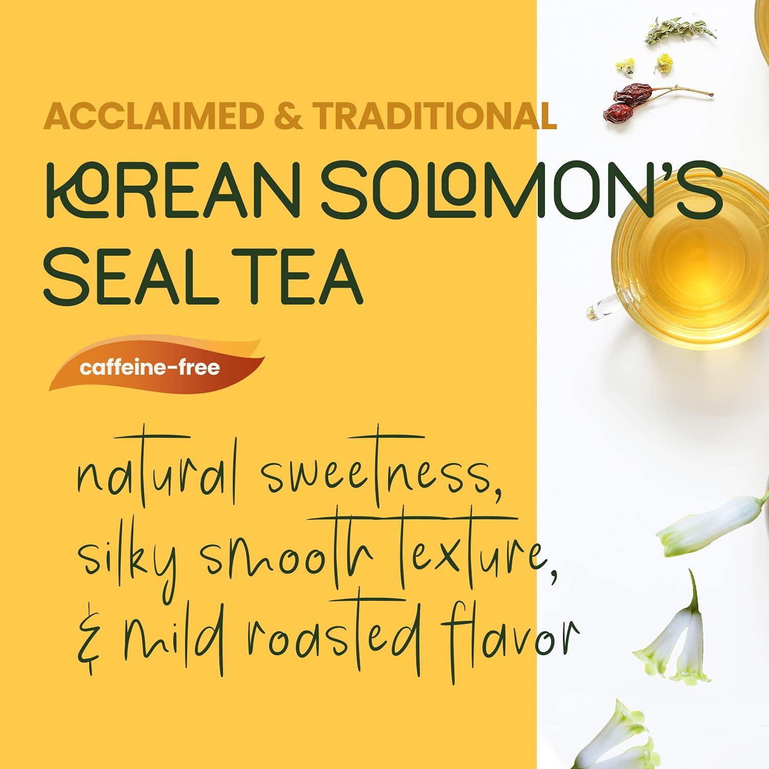Dongsuh Solomon's Seal Tea nutty aroma, a comforting brew ready to sip