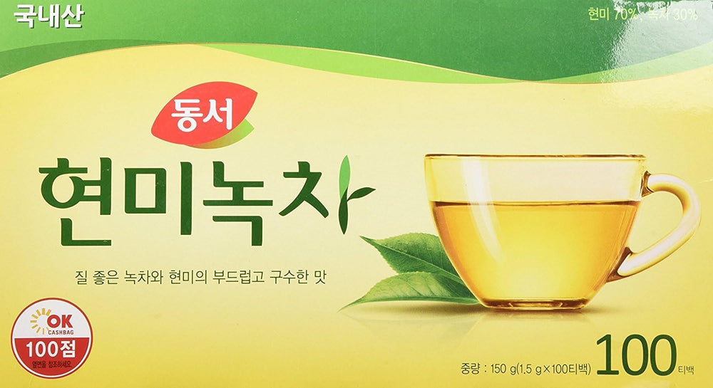 Dongsuh tea bags in packaging for easy, on-the-go brewing.