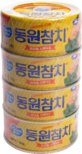 Dongwon tuna can 150g closeup, ideal for quick salads and protein-packed meals.