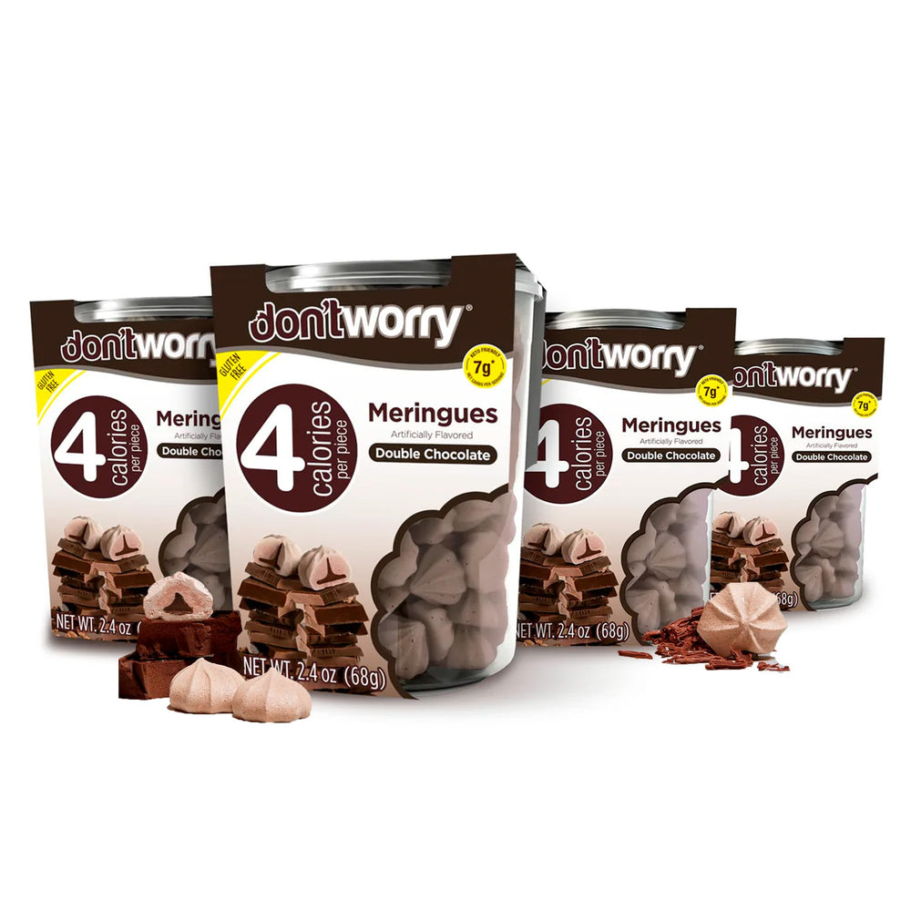 Don't Worry Low Sugar Cookies 4-pack box, keto-friendly snack for mindful indulgence.