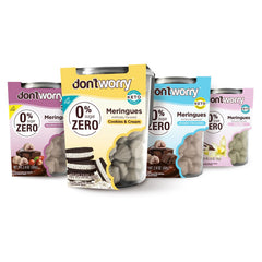Dont Worry Meringue Cookies Cookies&Cream: sugar-free, gluten-free indulgence for keto-friendly snacking.