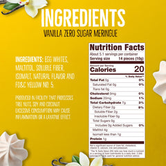 Dont Worry Meringue Cookies Hazelnut: zero-sugar snack with rich, toasty hazelnut flavor.