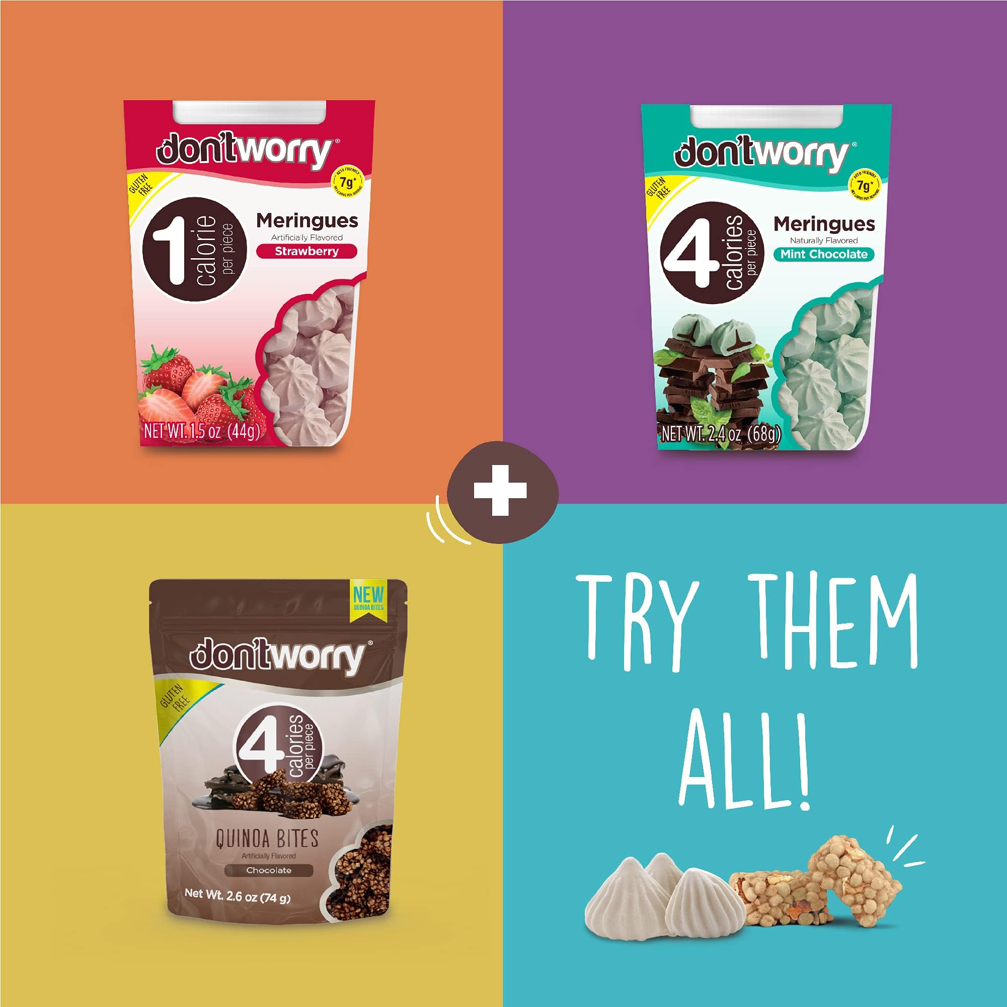 Don't Worry Meringue Cookies alongside coffee, a keto-friendly snack possibility.