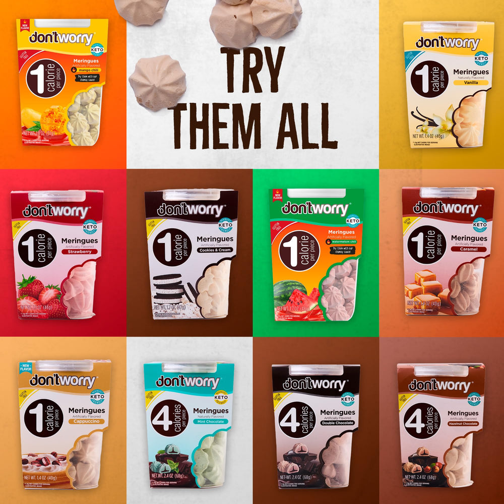 Don't Worry strawberry serving suggestion, bite-size gluten-free snack for busy days.