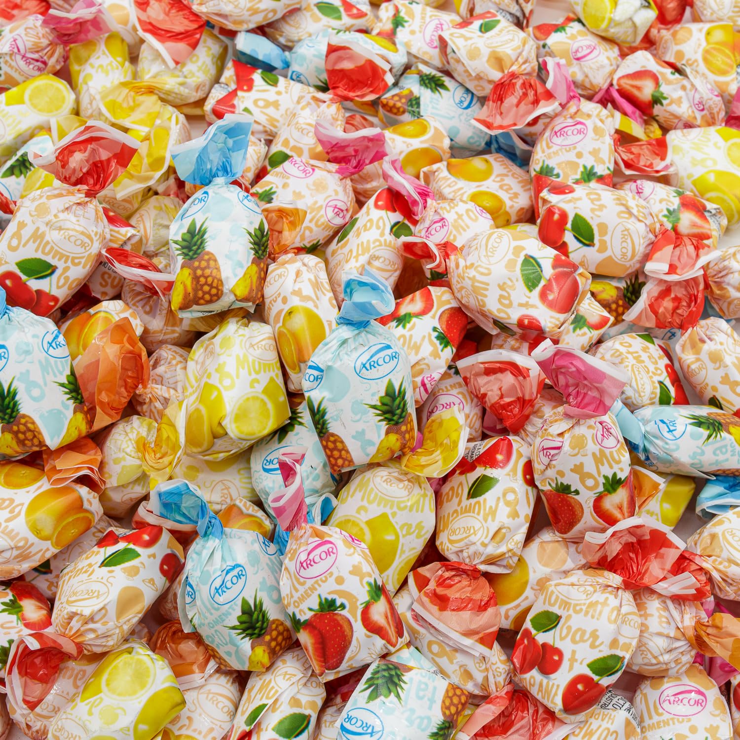 Donty-Tonty Arcor fruit filled candy 2-lb bulk bag for easy party sharing.