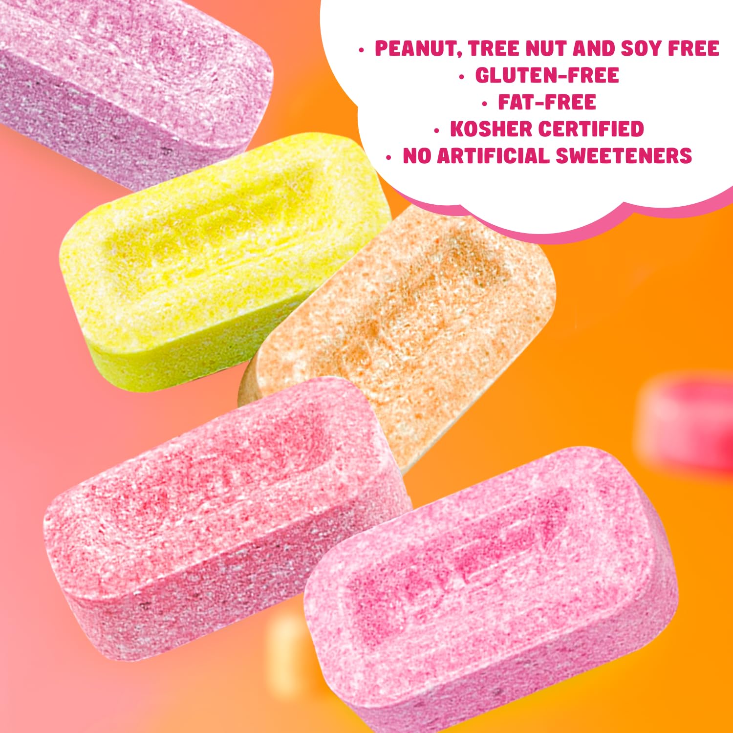 Donty-Tonty cherry flavor candy close-up, perfect for sharing at gatherings.