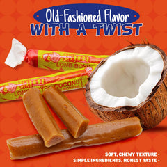 Donty-Tonty Coconut Candy individually wrapped pieces for convenient snacking.