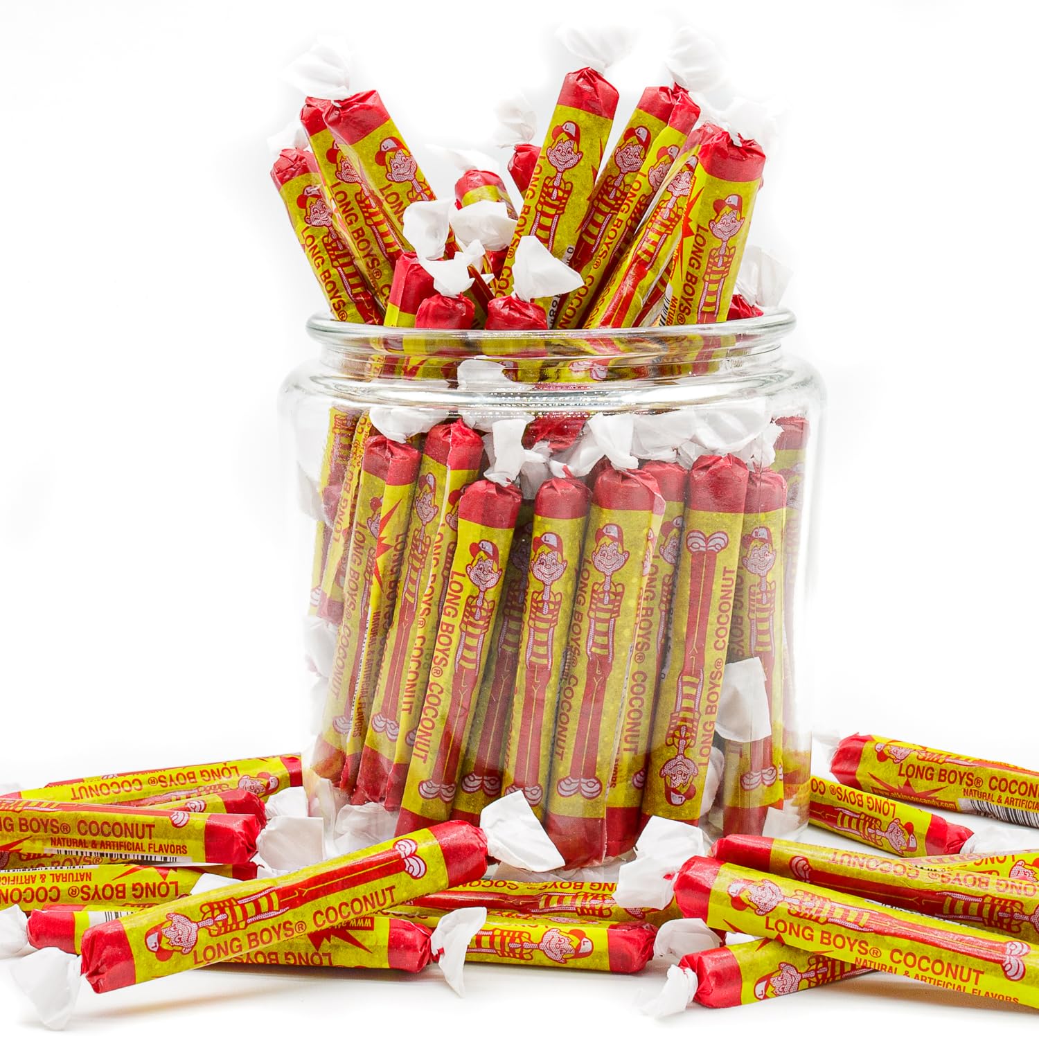 Donty-Tonty Coconut Candy soft stretchy chew with tropical coconut flavor.