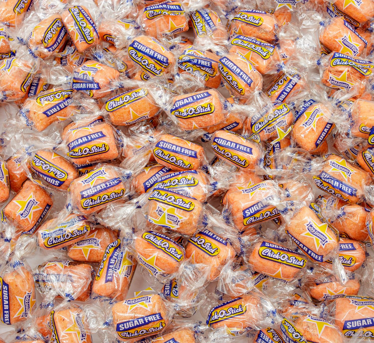 Donty-Tonty Crunchy Candy bulk bag reveals crisp texture and sugar-free snacking for parties.