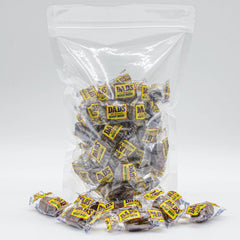 Donty-Tonty DAD'S ROOT BEER BARRELS transparent packaging keeps candy fresh.