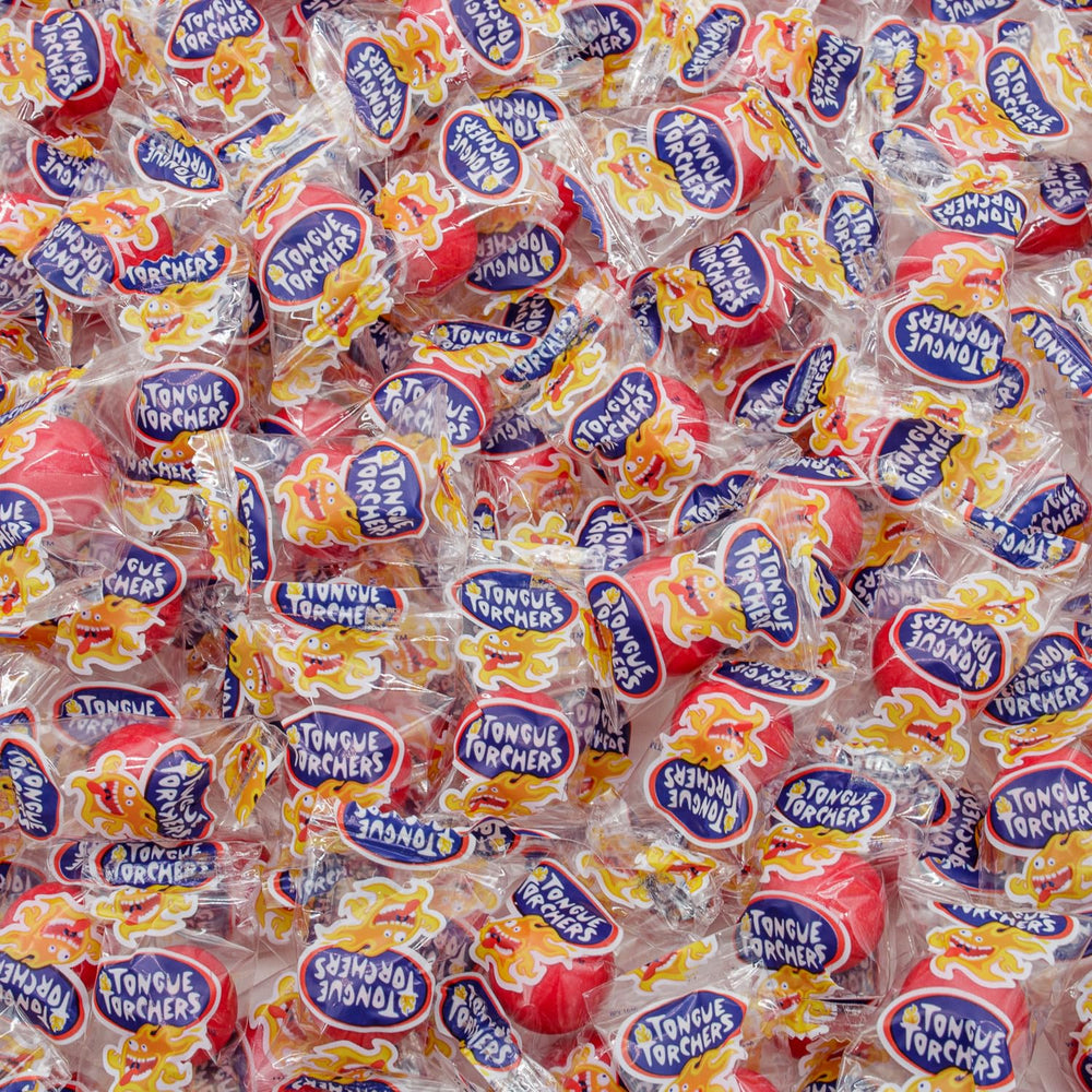 Donty-Tonty Fireball Candy 2lb bag front shows bold cinnamon flavor for sharing.
