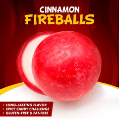 Donty-Tonty Fireball Candy 2lb closeup reveals glossy hard candies with a spicy kick.