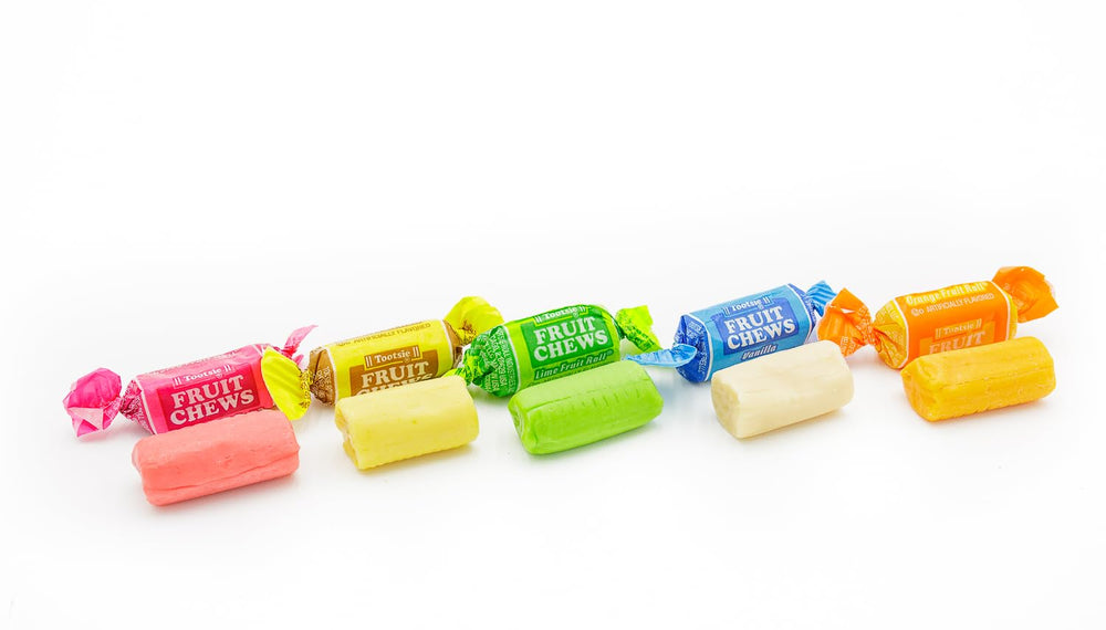 Donty-Tonty Fruit Chews gluten-free and peanut-free option.